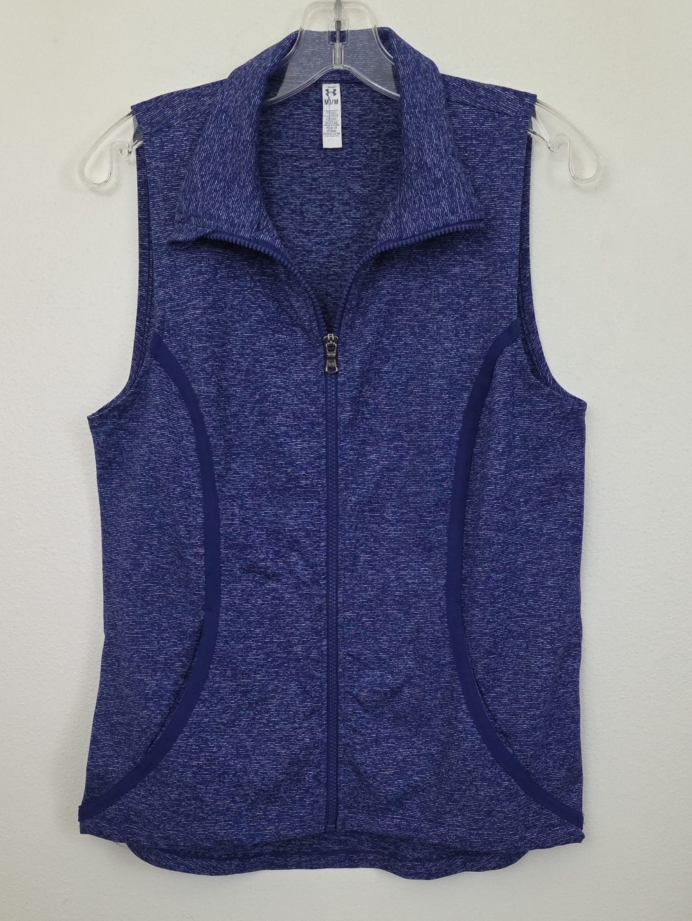 Under Armour Purple Variegated Athletic Tunic Zip Vest M